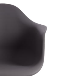 Кресло CINDY (mod. C1025A) пластик/металл/дерево, 65 х 61 х 74 см, серый 024 /натуральный