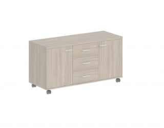 Тумба сервисная с 3-мя ящиками Sigma SG.621.OD.OD.M Дуб темный