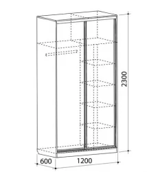 Детский шкаф для одежды Рио-4 Дуб сонома
