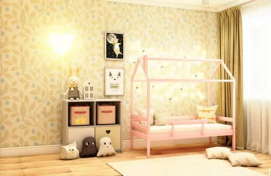 Кровать-домик RooRoom кд-1Р Розовый