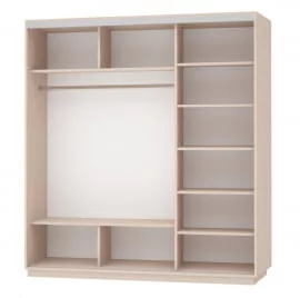 Шкаф-купе трехдверный Экспресс Трио Элемент 2100х2200х Белый снег / 2100х2200h