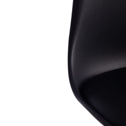 Стул барный TULIP BAR (mod. C1014H-1) пластик/дерево, 42 х 47,5 х 104 см, Black (Черный) 3010/ натуральный