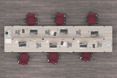 Набор мебели для персонала Glassy №1