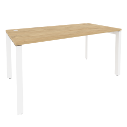 Стол рабочий на П-образном м/к ONIX O.MP-SP-4.8 Тиквуд Светлый/Белый