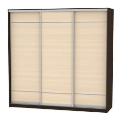 Шкаф-купе B-230х235х60-3(Венге-ДМ-D7D7D7)