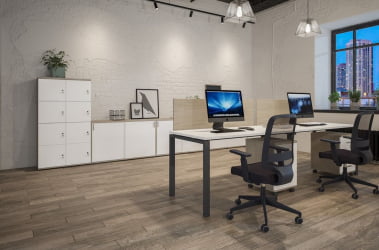 Мебель для офиса Sigma №8 Белый Дуб светлый