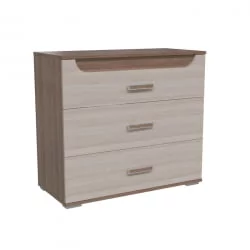 Комод Пальмира модуль 4 Ясень Шимо темный Ясень Шимо светлый