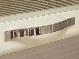 Шкаф-витрина (плавное закрывание) Графит 74.80 Сосна Астрид /Ваниль