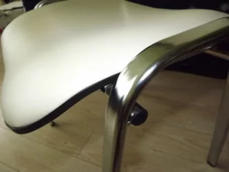 Стул для посетителей Iso CF-001 хром кожзам Бежевый