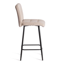 Полубарный стул Medeo/Медео велюр, бежевый, 7, 42х56х102 см