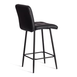 Полубарный стул Medeo/Медео экокожа , черный, 42х56х102 см