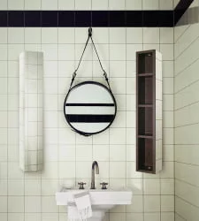 Узкий шкаф в прихожую Хоп Шелф Беленый дуб