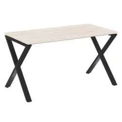 Стол рабочий LOFT VR.L-SRX-3.7 Металл черный Денвер светлый