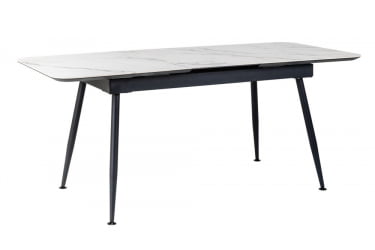 Стол Месси раздвиж. 140-180 Светлый мрамор/Бабочка