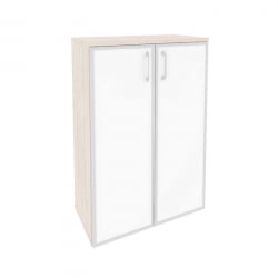 Шкаф средний широкий ОНИКС О.СТ-2.4Р вхите Денвер Светлый / ONIX O.ST-2.4R white