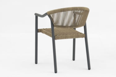 Стул Syna светло-коричневый серые ножки