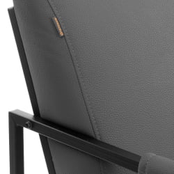 Кресло Charli LUX/Чарли Люкс К экокожа , Sharp Графит, 70х80х82 см