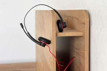 Односпальная кровать с подъемным механизмом Юниор ZP.SMU-02 белое дерево