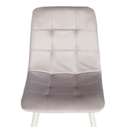 Стул со спинкой CHILLY (mod. 7094-1) вельвет/металл, 44,5х52,5х86 см, pink (розовый) HLR39 / натуральный