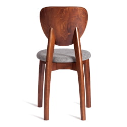 Стул DIAMANTE мягкое сидение бук, 42x42x85см, коричневый, ткань wool dimgrey, серый