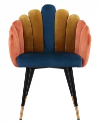 Кресло Камелия велюр Сине-зеленый