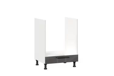 Тумба кухонная 600 для встраиваемой техники Герда ЛД 279.250.000.020 Белый/Антрацит глянец