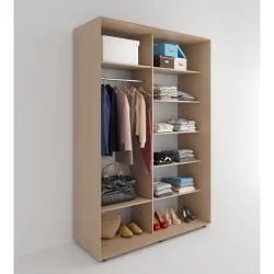 Шкаф-купе 2-х дверный Акцент-Лайт Д 1200х600 Дуб крафт золотой