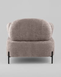 Кресло Кэнди ткань с подлокотниками букле капучино