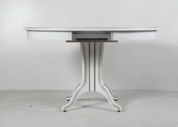 Стол обеденный Орион-5 (d1100) тон 1 с золотой патиной