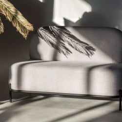 Диван с подушкой Gawaii 2-х мест Светл серый