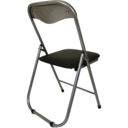 Стул складной для дома и офиса РС04 кожзам Черный