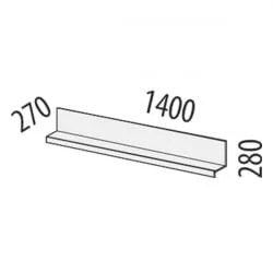 Полка навесная Фреска 66.26
