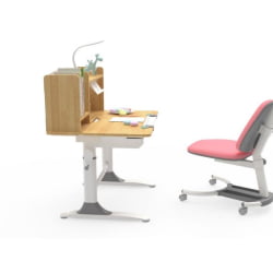 Стол письменный детский с регулировкой высоты и полками EUREKA ECD-XYL-80