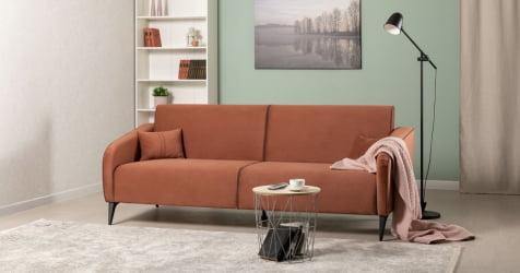 Диван-кровать НОЭЛЬ ТД 445 Велутто 55 терракотовый