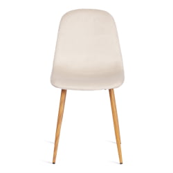 Стул BREEZE (mod. 4724) вельвет/металл, 44 х 53 х 87 см, Light beige (светло-бежевый) HLR1 / натуральный