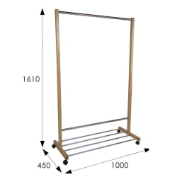 Вешалка общественная В 35Н Светло-коричневый