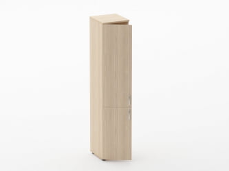 Шкаф высокий закрытый Глассй 6.19.13Л Орех / Glassy