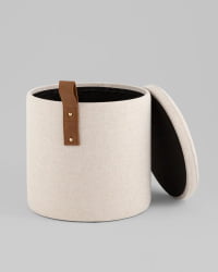 Пуф с ящиком Эркки XS белый