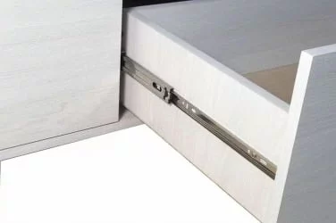 Шкаф-стенка в гостиную Элена Лайт 1 Ясень Черный Бодега Белый