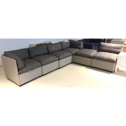 Диван Кубэ модульный Коричнево-бежевый