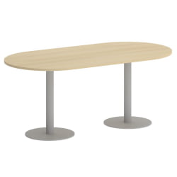 Стол овальный HOME OFFICE VR.SP-5-180.1 Акация Лорка/Серый металл
