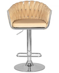 Стул барный DOBRIN MARCEL (бежевый велюр (MJ9-10)) 2 шт
