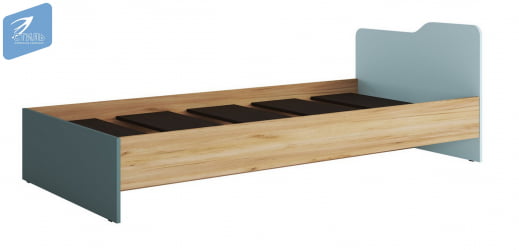 Детская кровать для девочки RICH КР-003 Миндаль/Глиняный серый/дуб крафт золотой