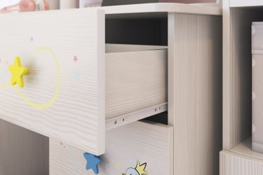 Письменный стол с ящиками Чудо MDW-05 Белый рамух