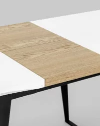 Стол обеденный Йорк раскладной 120-160 Белый