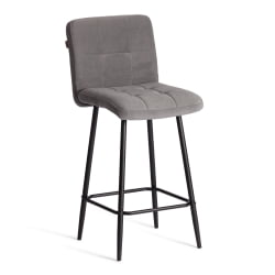 Полубарный стул Medeo/Медео велюр, серый, 29, 42х56х102 см