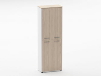 Шкаф 5 широкий закрытый Дека 10.23.161 Туя/Белый / Deka
