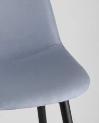 Стул барный Валенсия с подножкой Голубой