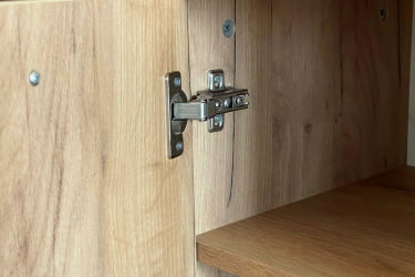 Бельевой шкаф Моди MGM-02 дуб крафт золотой/белое дерево