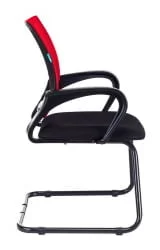 Кресло для посетителя Бюрократ CH-695N-AV Красный